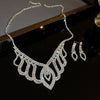 1 Set Fashion Solid Color Copper Tassel Inlay Rhinestones Women's Jewelry Set