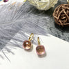 Sweet Solid Color Copper Plating Inlay Zircon Ear Hook 1 Pair