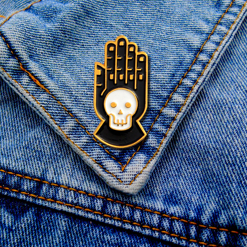 Cartoon Style Cartoon Character Skull Alloy Enamel Unisex Brooches