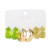 1 Set Simple Style Circle Alloy Enamel Women's Earrings