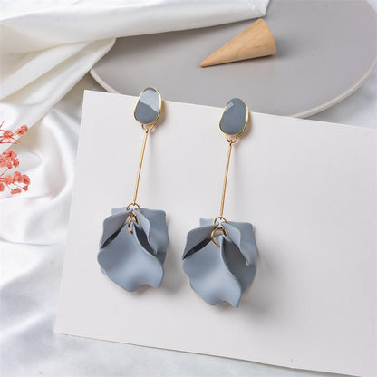 1 Pair Fashion Petal Arylic Women's Drop Earrings