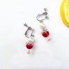 1 Pair Novelty Wine Glass Imitation Pearl Plastic Resin Women's Earrings