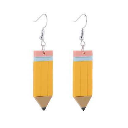 1 Pair Cute Geometric Soft Clay Irregular Women's Earrings