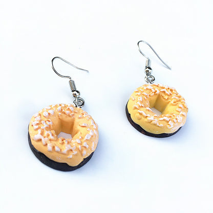 1 Pair Cute Geometric Donuts Resin Women's Earrings