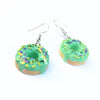 1 Pair Cute Geometric Donuts Resin Women's Earrings