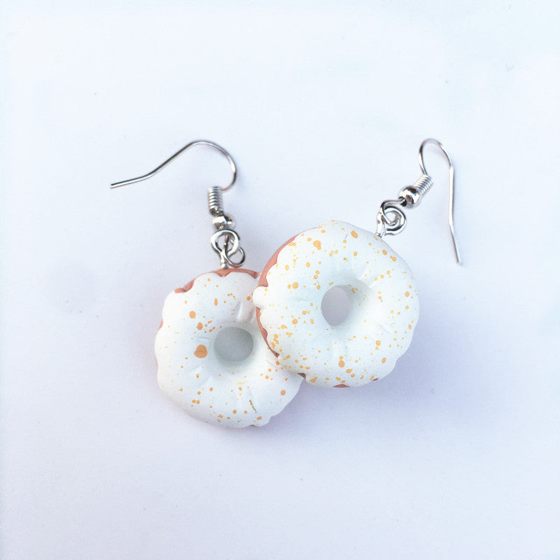 1 Pair Cute Geometric Donuts Resin Women's Earrings