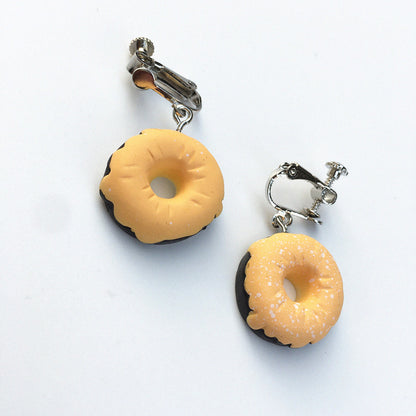 1 Pair Cute Geometric Donuts Resin Women's Earrings