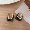 1 Pair French Style U Shape Alloy Plating Women's Earrings