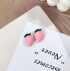 1 Pair Cute Fruit Resin Plating Women's Ear Studs