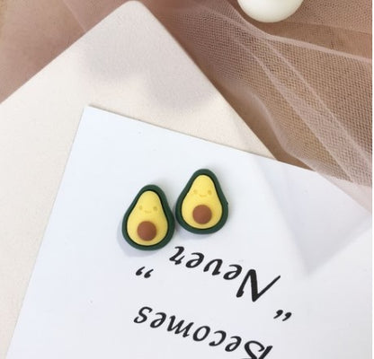 1 Pair Cute Fruit Resin Plating Women's Ear Studs