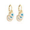 Fashion Devil's Eye Copper Enamel Dangling Earrings 1 Pair