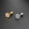 Fashion Flower Snake Butterfly Copper Plating Inlay Zircon Ear Studs 1 Piece