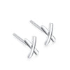 Cute Star Heart Shape Sterling Silver Plating Ear Studs 1 Pair