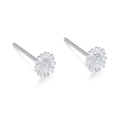 Cute Star Heart Shape Sterling Silver Plating Ear Studs 1 Pair