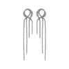 1 Pair Fashion Tassel Alloy Inlay Artificial Gemstones Women's Drop Earrings