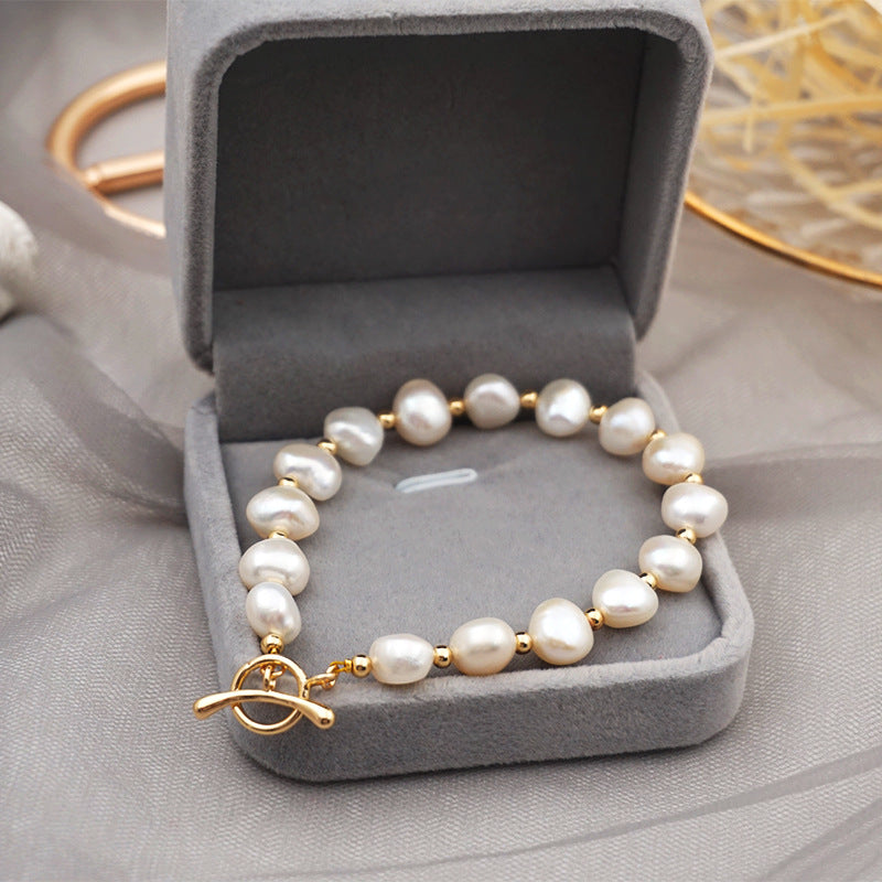 Simple Style Portrait Pearl Beaded Bracelets 1 Piece