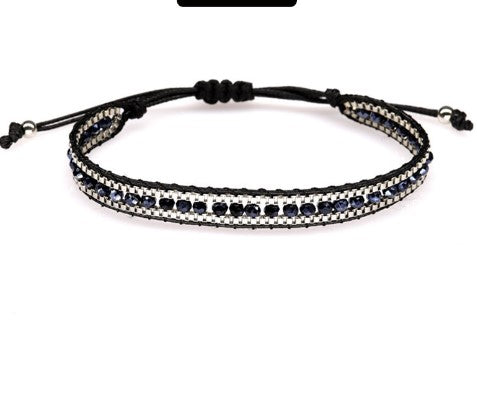 1 Piece Ethnic Style Circle Crystal Rope Beaded Knitting Women's Bracelets