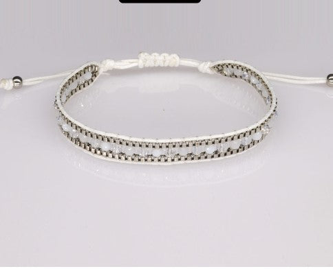 1 Piece Ethnic Style Circle Crystal Rope Beaded Knitting Women's Bracelets