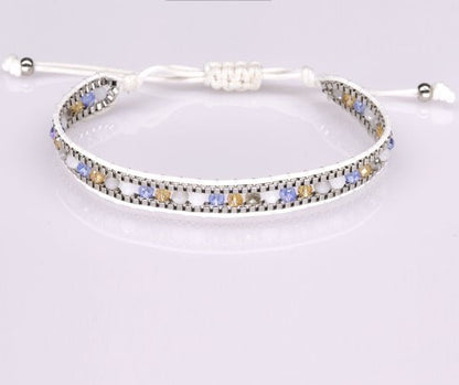 1 Piece Ethnic Style Circle Crystal Rope Beaded Knitting Women's Bracelets