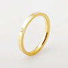 Simple Style Solid Color Titanium Steel Plating Rings 1 Piece