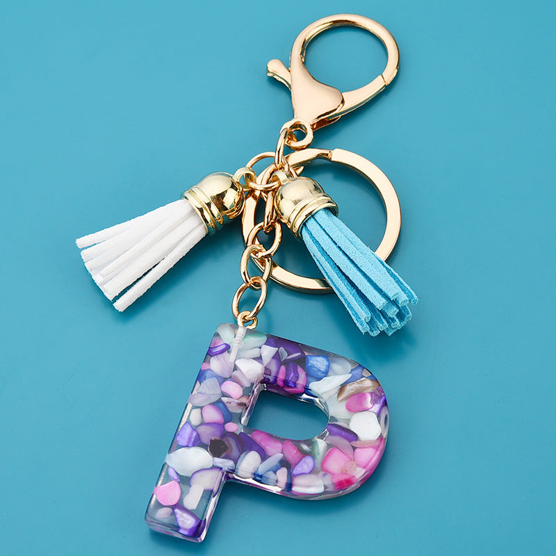 1 Piece Cute Letter Alloy Resin Unisex Bag Pendant Keychain