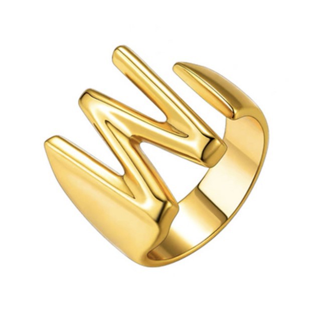 Fashion Letter Brass Rings 1 Piece