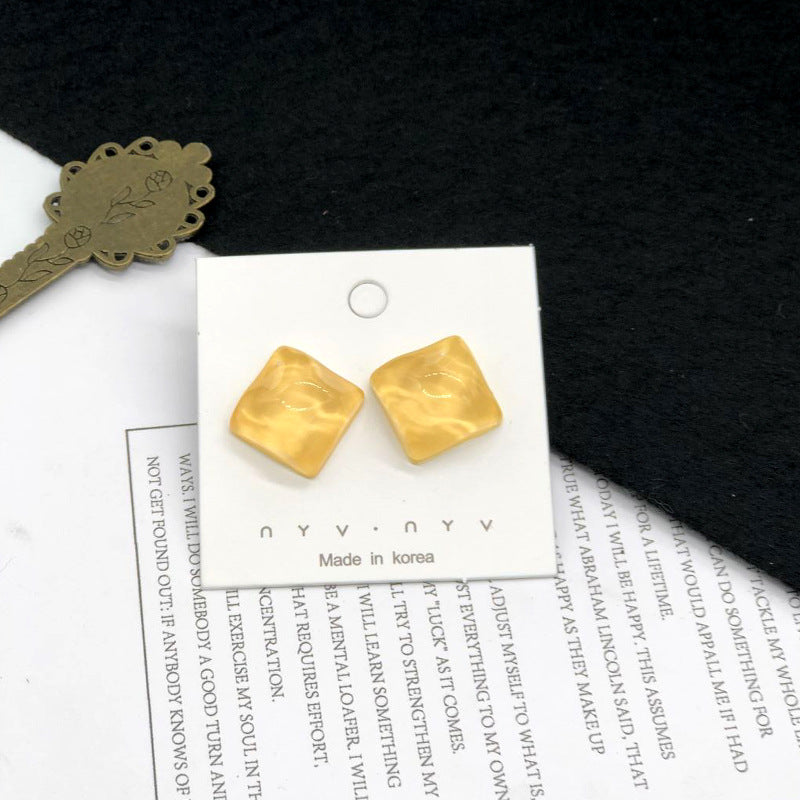 1 Pair Cute Fruit Metal Women's Ear Studs