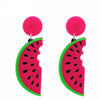 1 Pair Funny Fruit Arylic Women's Drop Earrings