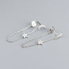 Casual Star Sterling Silver Plating Rhinestones Drop Earrings 1 Pair