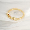 Fashion Love Letter Copper Plating Zircon Open Ring 1 Piece