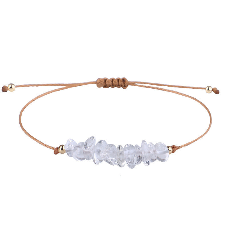 Pastoral Geometric Stone Rope Braid Women's Bracelets