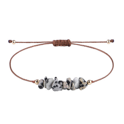 Pastoral Geometric Stone Rope Braid Women's Bracelets