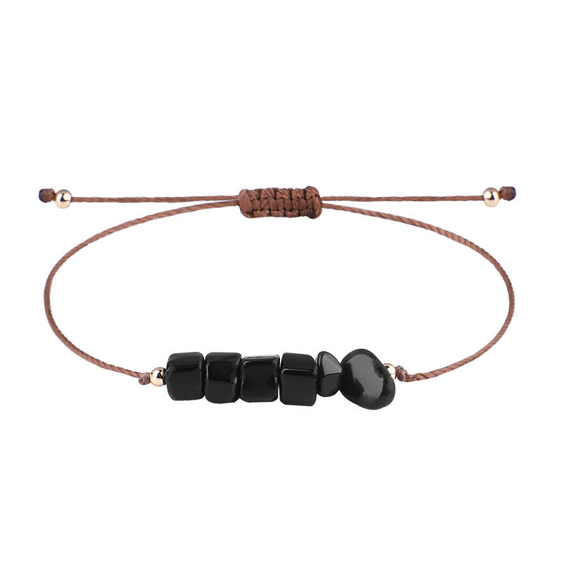 Pastoral Geometric Stone Rope Braid Women's Bracelets