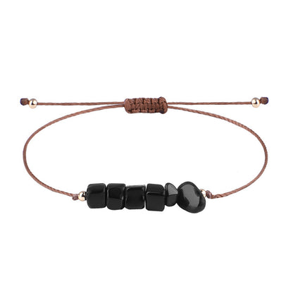 Pastoral Geometric Stone Rope Braid Women's Bracelets