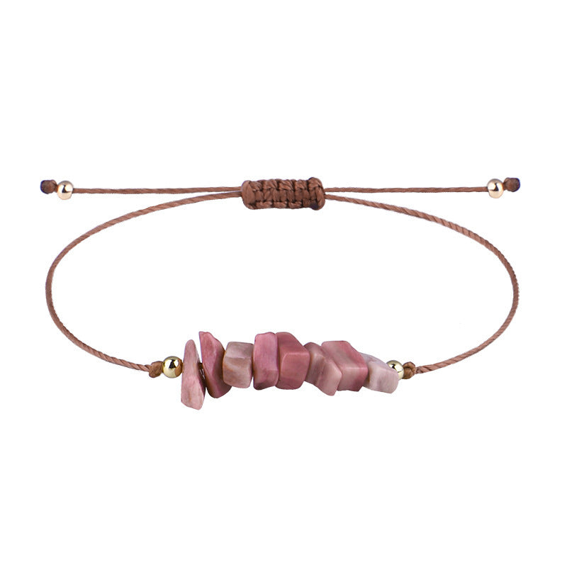 Pastoral Geometric Stone Rope Braid Women's Bracelets