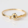 Elegant Glam Classic Style Flower Copper Plating Inlay Birthstone Gold Plated Rings