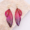 1 Pair Simple Style Wings Copper Epoxy Women'S Drop Earrings