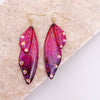 1 Pair Simple Style Wings Copper Epoxy Women'S Drop Earrings