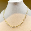 Ins Style Printing Stainless Steel Plating Chain 14k Gold Plated Necklace