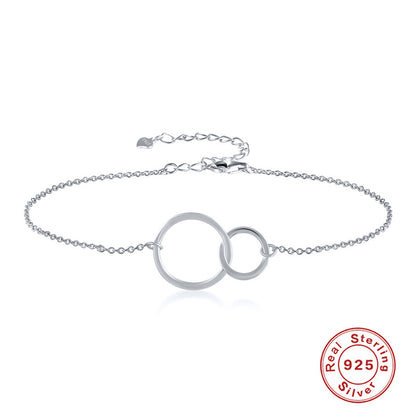 Fashion Circle Sterling Silver Plating Bracelets 1 Piece