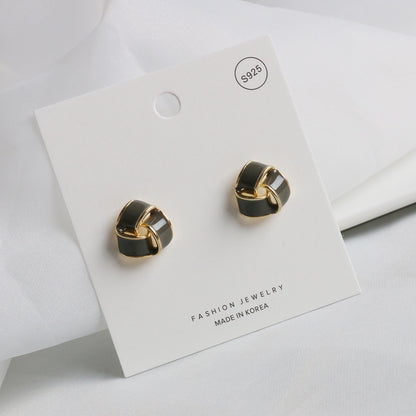 1 Pair Fashion Geometric Alloy Enamel Women's Ear Studs