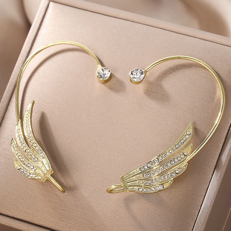 1 Piece Simple Style Wings Alloy Plating Women's Ear Clips