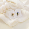 1 Pair Fashion Flower Alloy Enamel Women's Ear Studs