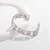 Fashion Leaves Stainless Steel Plating Bangle 1 Piece