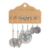 1 Set Fashion Leaves Starfish Metal Plating Women's Drop Earrings Earrings