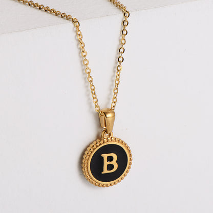 Fashion Letter Stainless Steel Plating Pendant Necklace