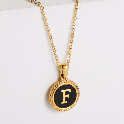 Fashion Letter Stainless Steel Plating Pendant Necklace