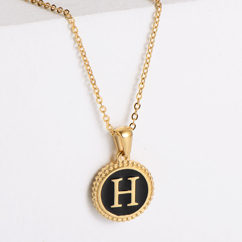 Fashion Letter Stainless Steel Plating Pendant Necklace