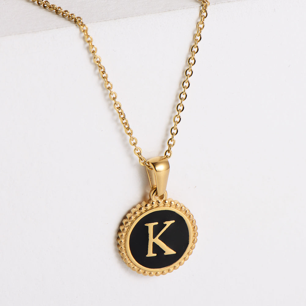 Fashion Letter Stainless Steel Plating Pendant Necklace