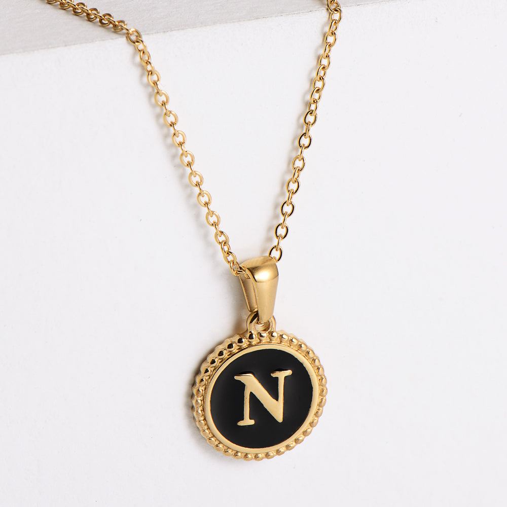 Fashion Letter Stainless Steel Plating Pendant Necklace